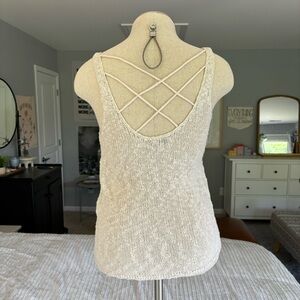 Knit Criss-Cross Back Tank Top